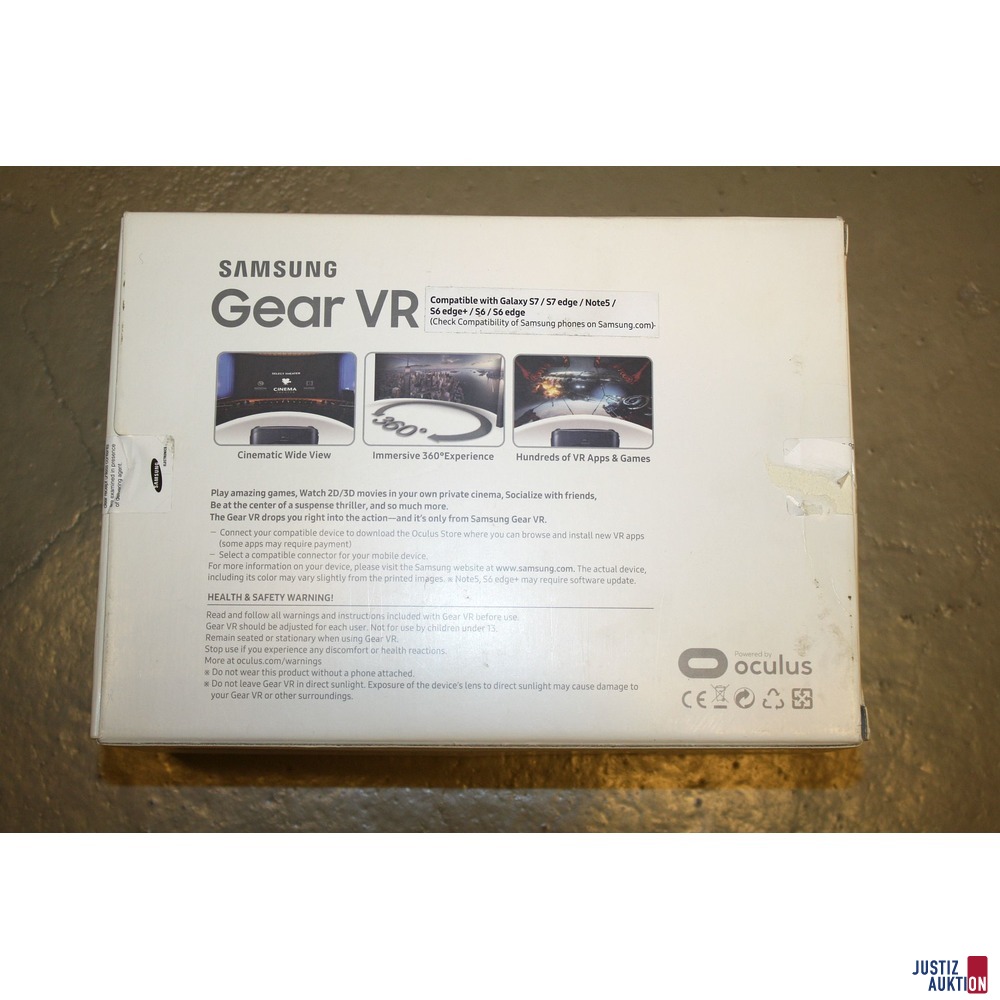 Samsung Gear VR - Spezifikationen