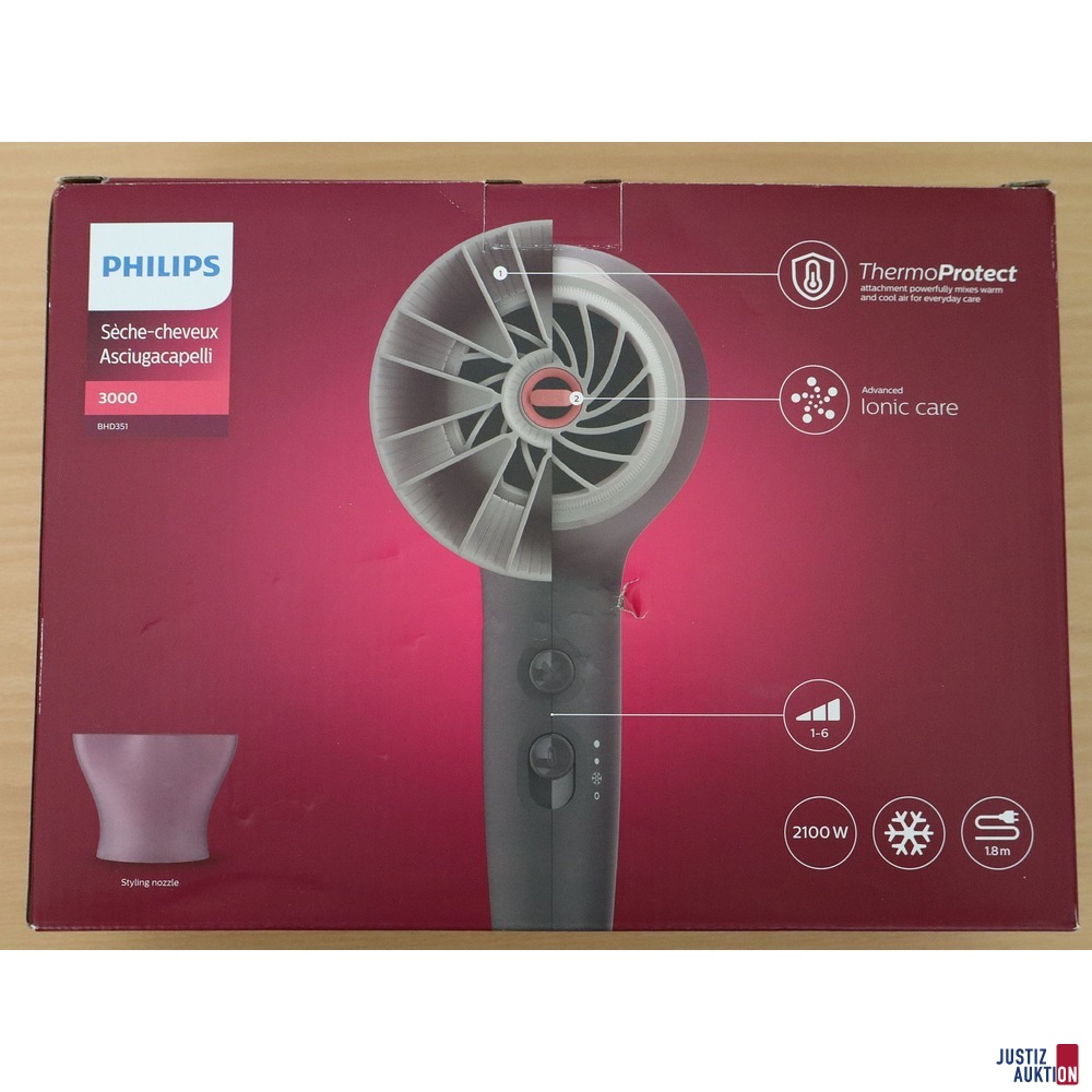 Haartrockner Verpackung R&uuml;ckseite