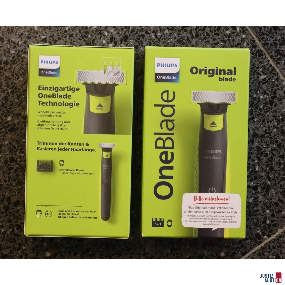 Philips ONEBlade Vorder und Rückseite