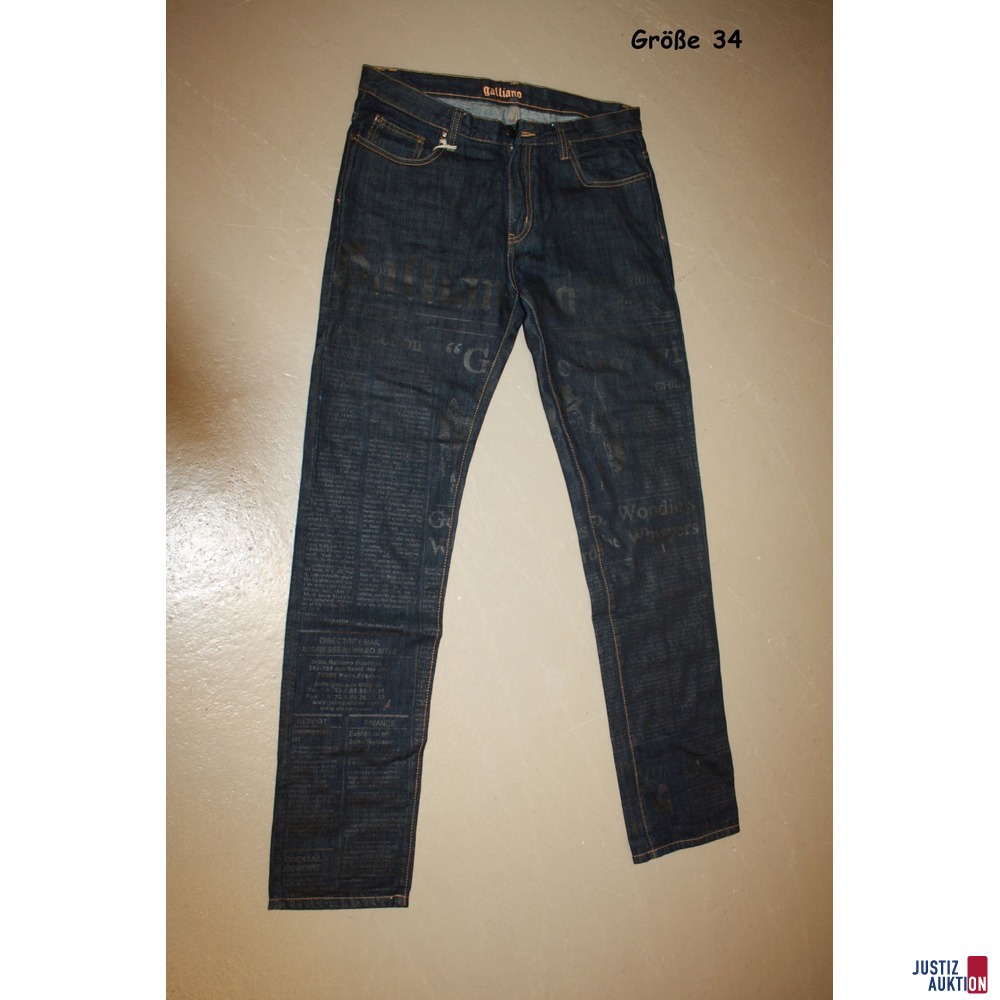Hose John Galliano Vorderseite Gr. 34