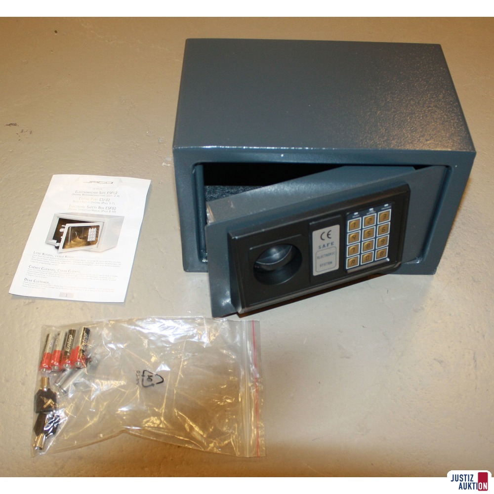 elektronischer Safe ESF 02 - Lieferumfang