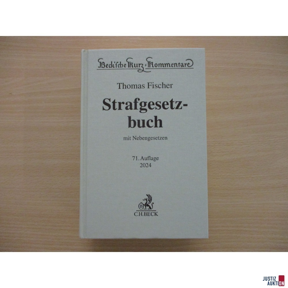 Strafgesetzbuch &lpar;StGB&rpar; Kommentar Fischer 71&period; Auflage