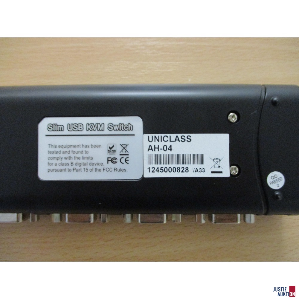 Uniclass AH-04 4-Port Slim USB KVM Switch (Herstellerangaben)