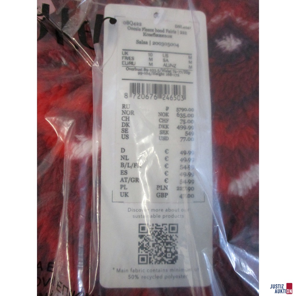 Fleece Jumpsuit Hunkemöller Etikett Größe M