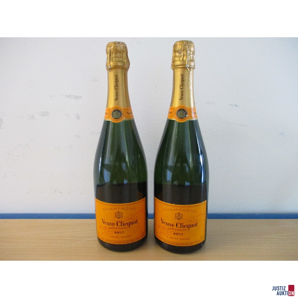 2 Flaschen Champagner Veuve Clicquot (0,75 l)