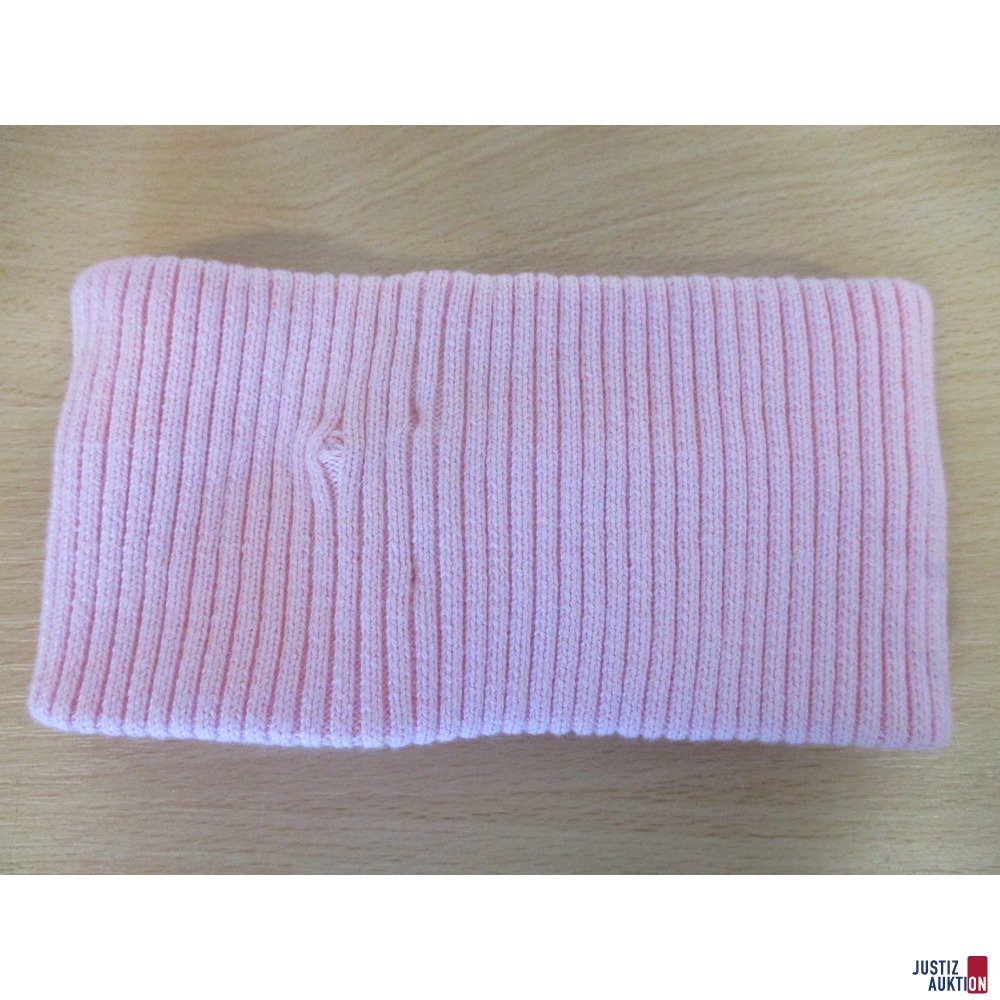 Stirnband Tommy rosa R&uuml;ckseite - kleines Loch