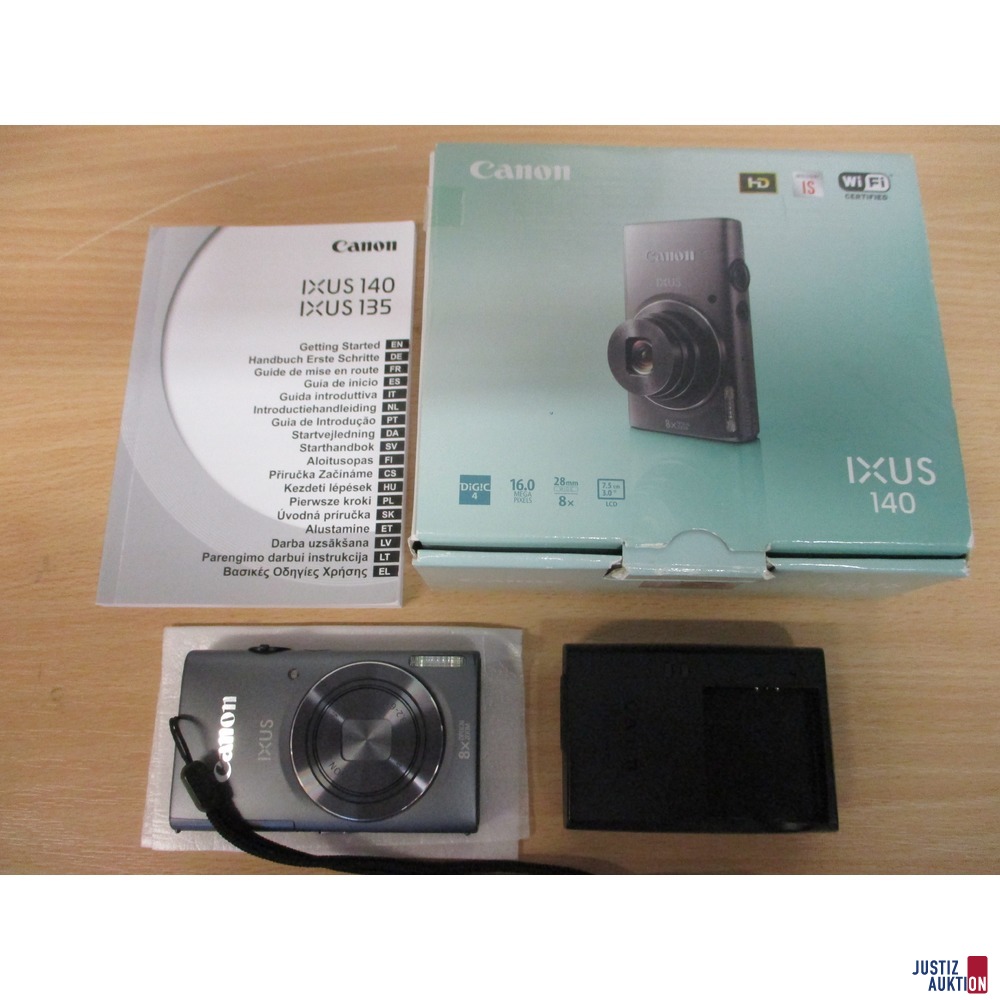 CANON IXUS 140 mit Zubeh&ouml;r