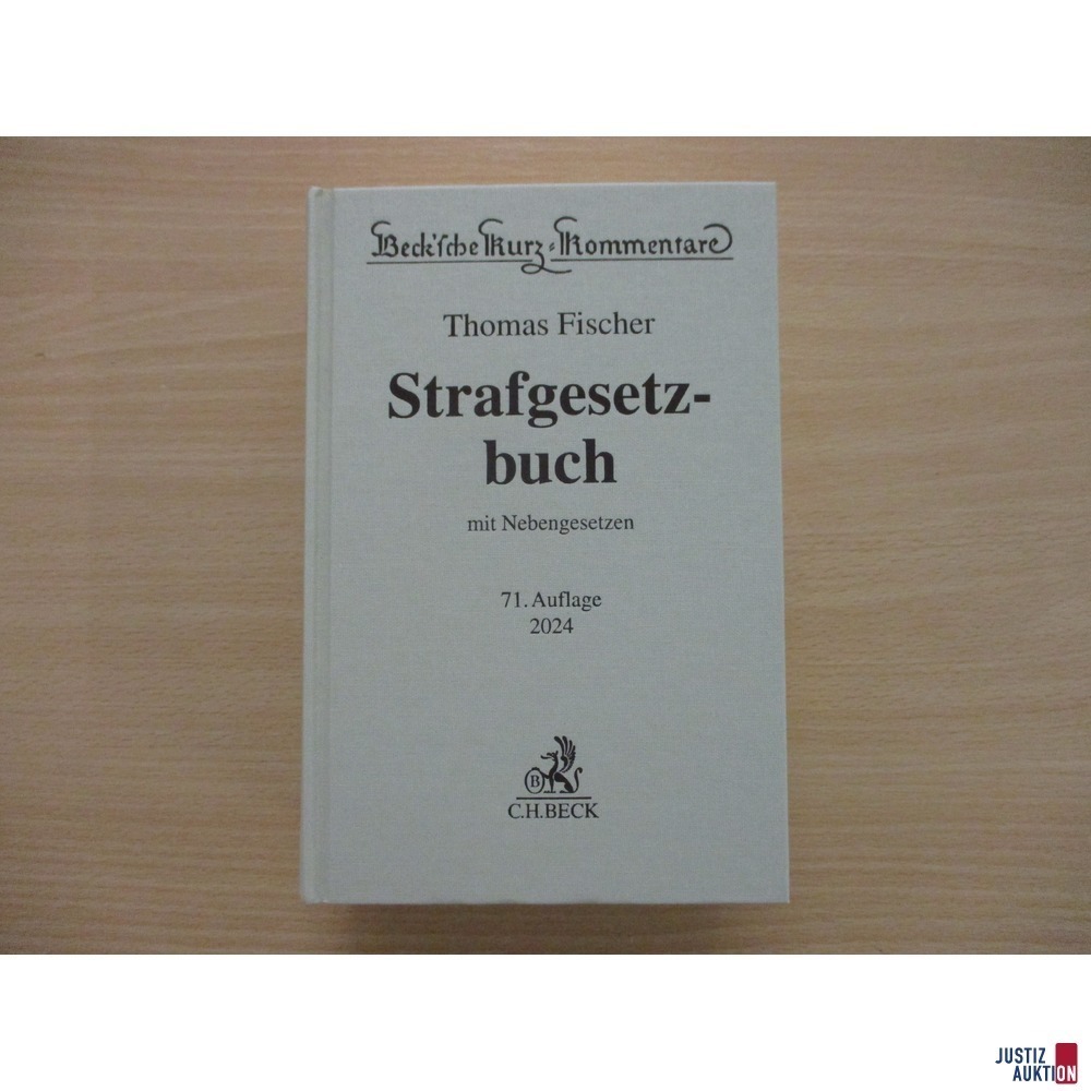 Strafgesetzbuch &lpar;StGB&rpar; Kommentar Fischer 71&period; Auflage