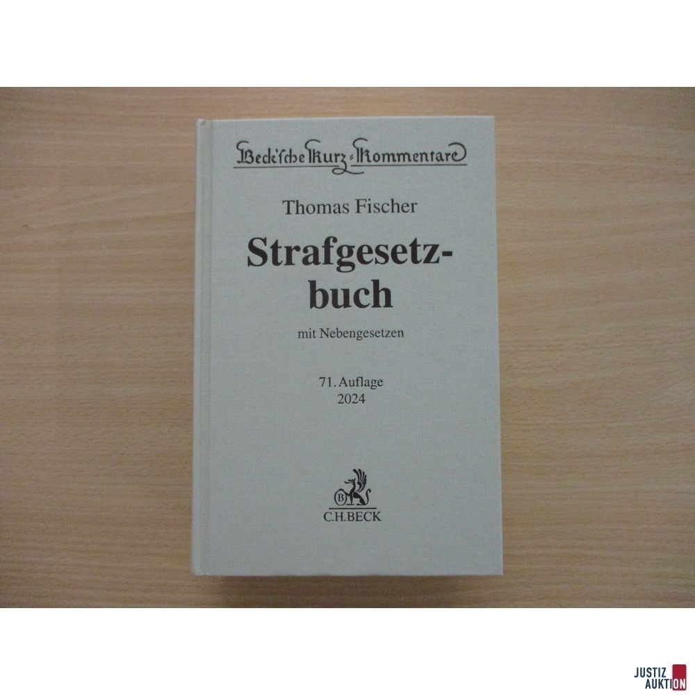 Strafgesetzbuch &lpar;StGB&rpar; Kommentar Fischer 71&period; Auflage