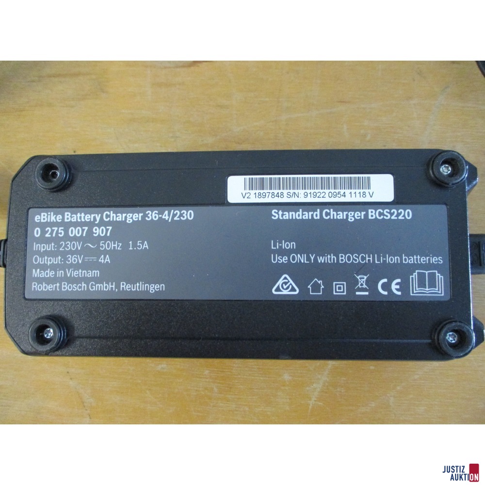 Ladeger&auml;t Bosch BCS220 &lpar;Herstellerangaben&rpar;