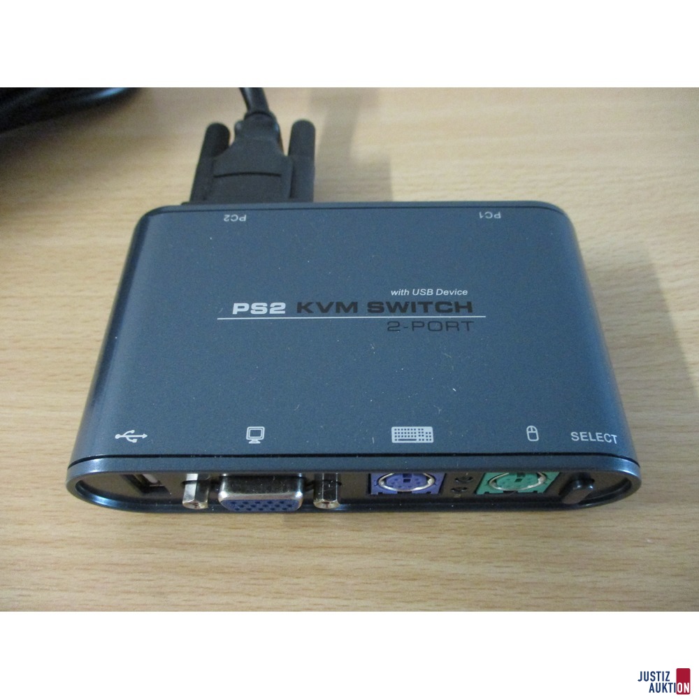 Conrad 2 Port KVM-Umschalter PS/2 mit USB