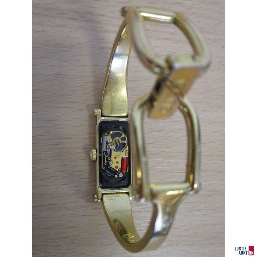 Armbanduhr GUCCI Rückansicht - ohne Abdeckung bzw. Deckel