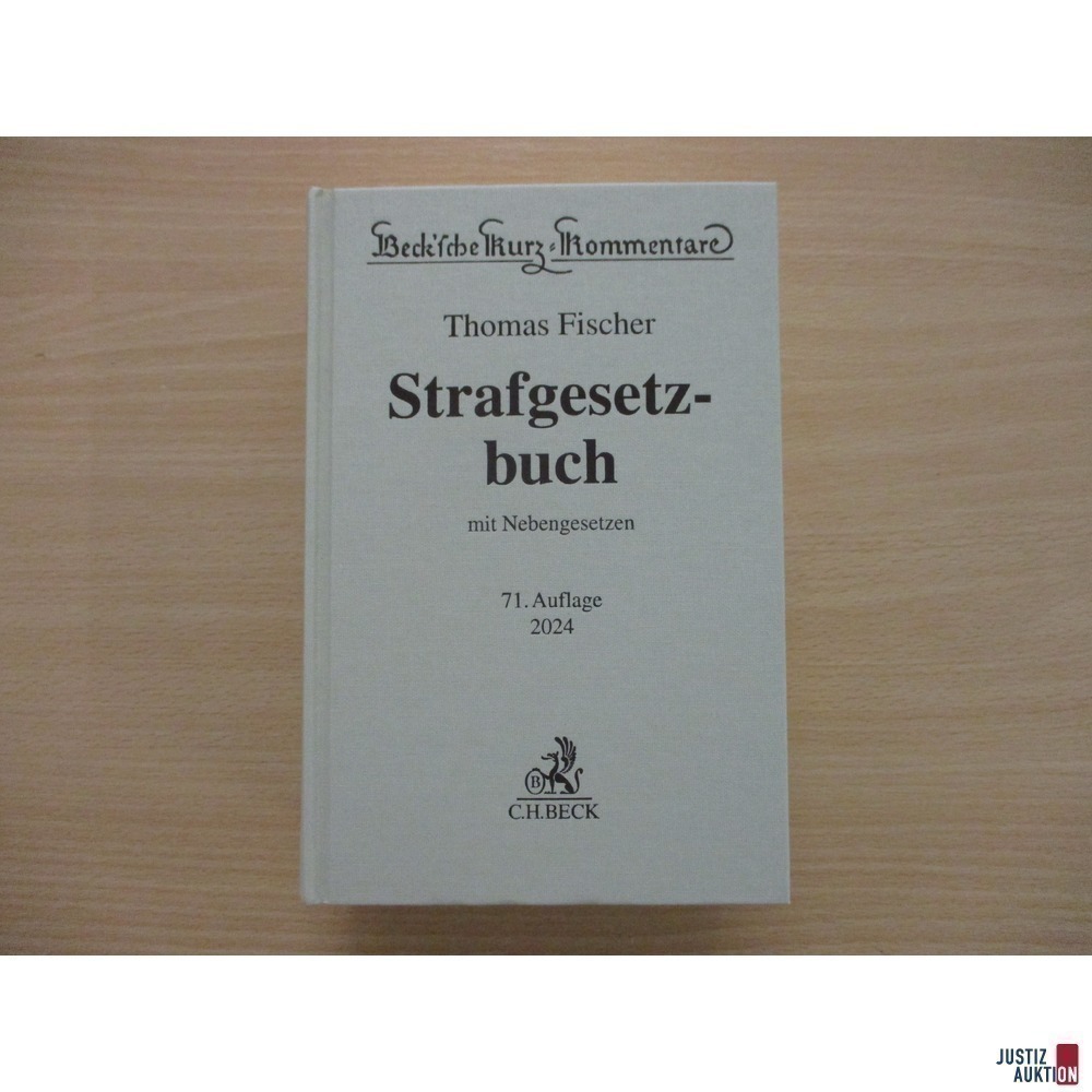 Strafgesetzbuch &lpar;StGB&rpar; Kommentar Fischer 71&period; Auflage