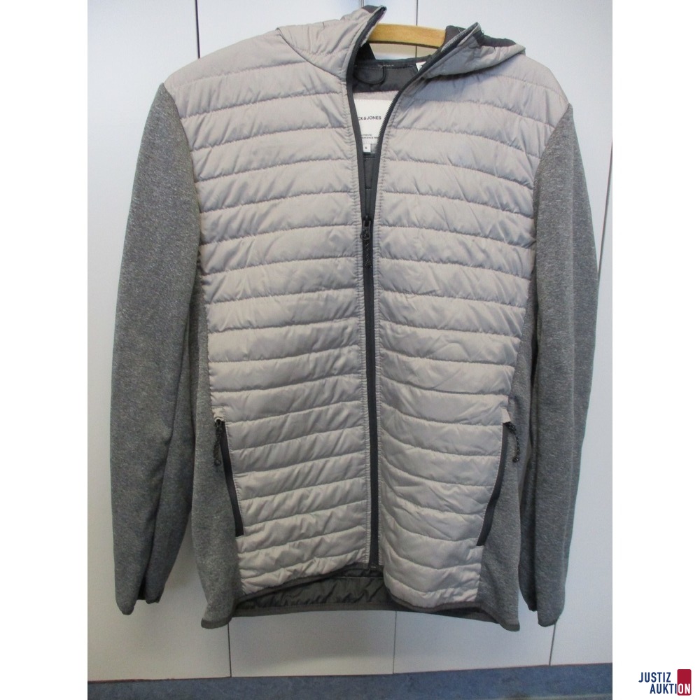 1 Jacke Jack and Jones grau-silber Größe S