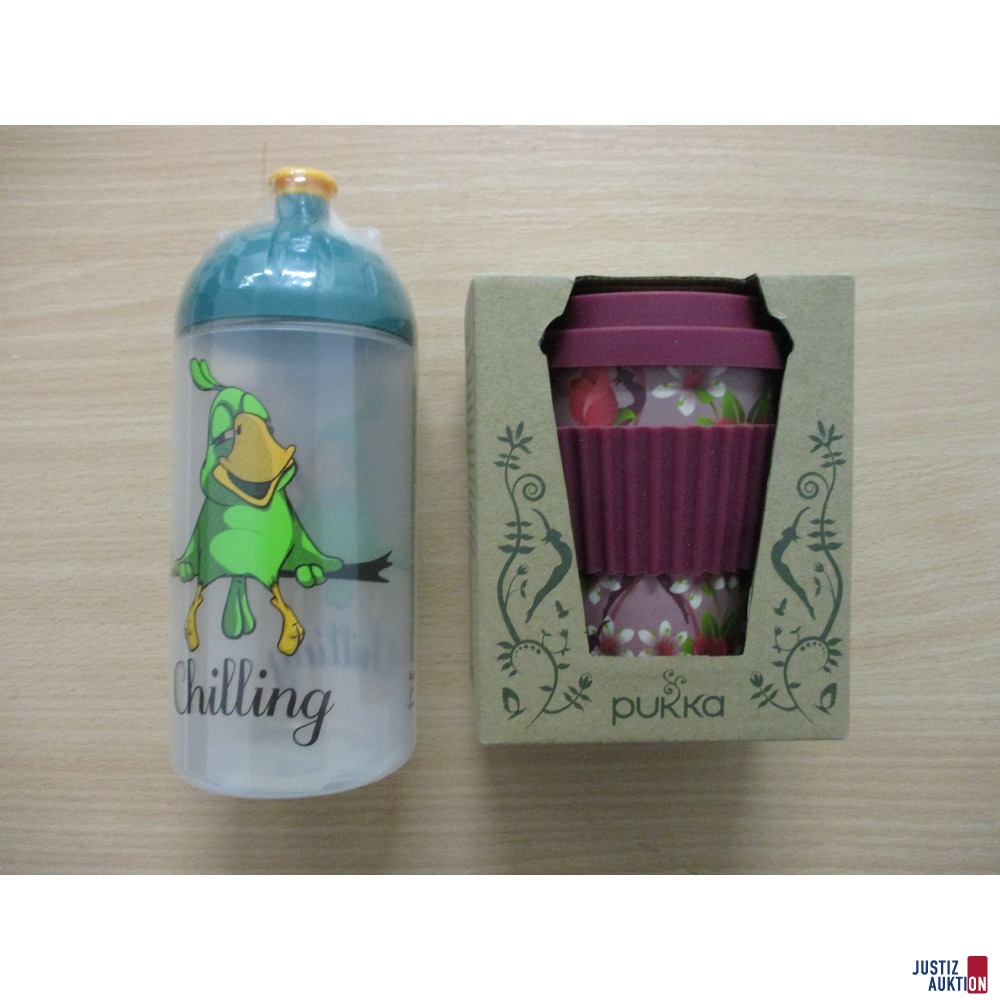Trinkflasche, Trinkbecher