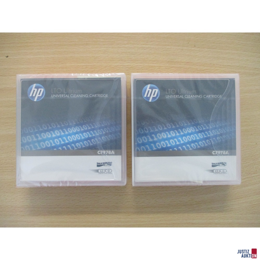 2 hp LTO Ultrium Reinigungsbänder (Vorderansicht)