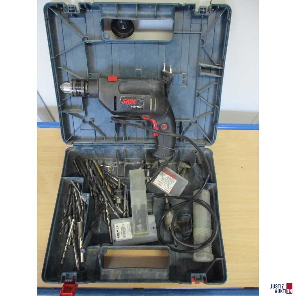Bohrmaschine SKIL mit Zubehör in BOSCH-Koffer