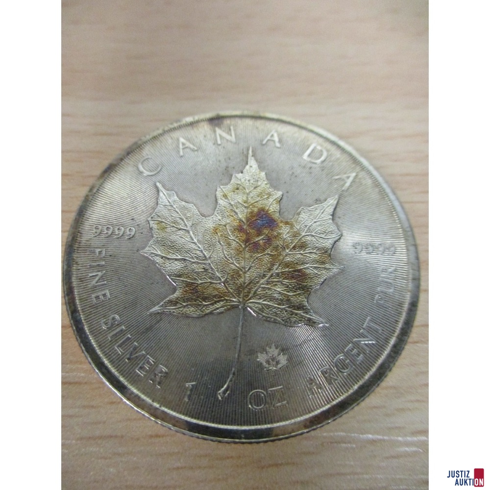 Silber-Münze Canada Ansicht 2