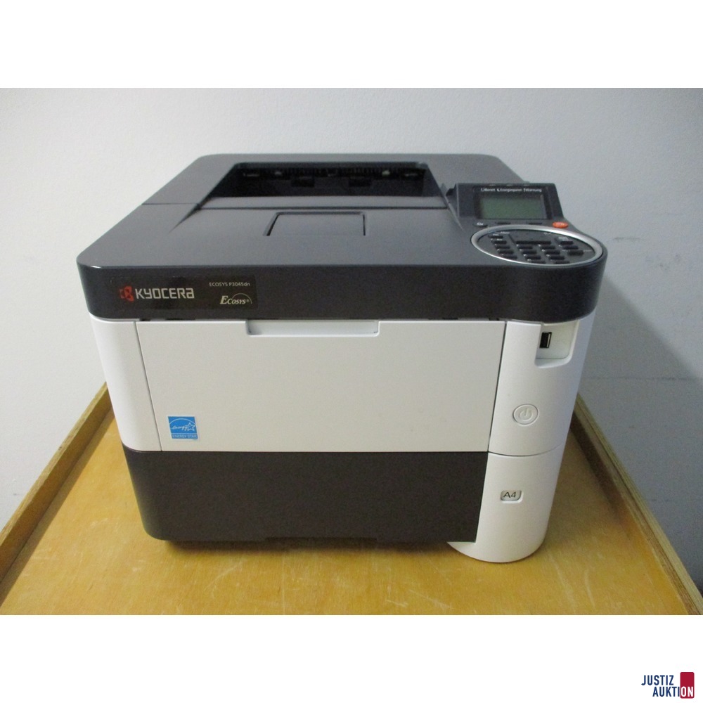 Drucker Kyocera Ecosys P3045dn (Vorderansicht ohne Zusatzschächte)