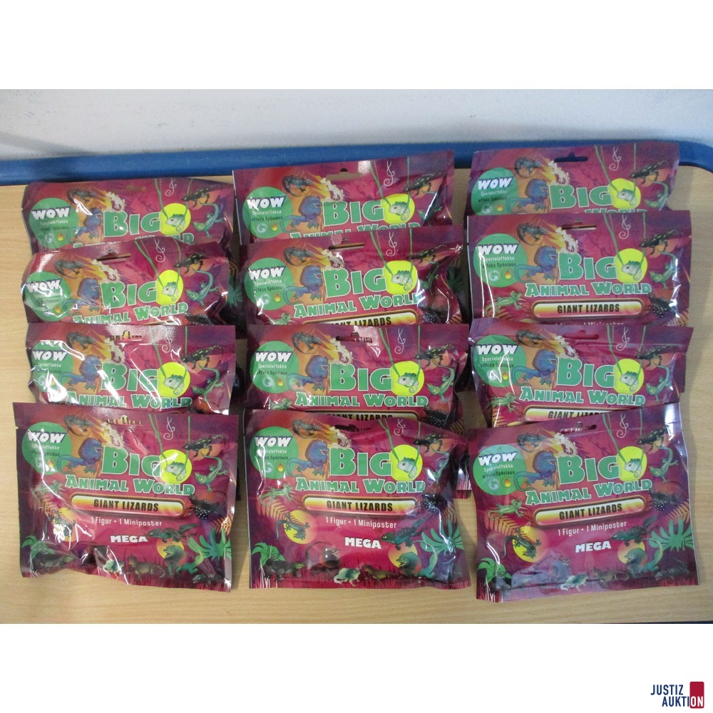 12 Sammelfiguren Big Animal World Gianz Lilzards