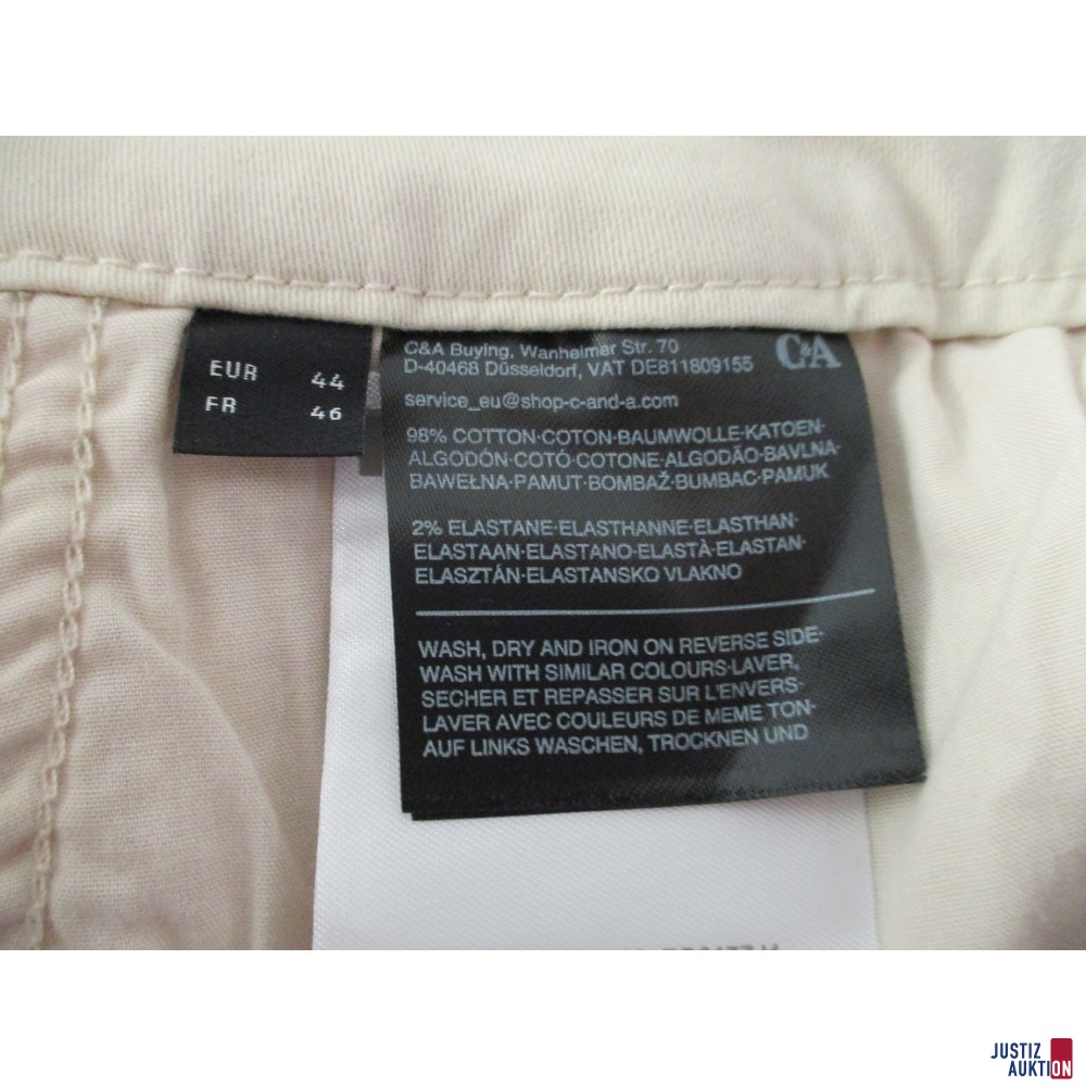 Shorts (C&amp;A Größe 44) Herstellerangaben