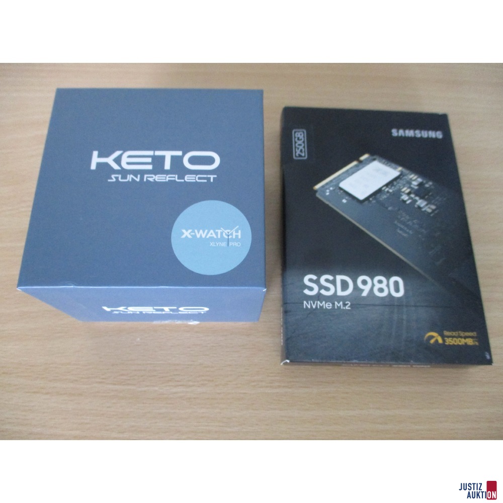 X-Watch KETO u. 1 Festplatte Samsung 250 GB in Originalverpackung