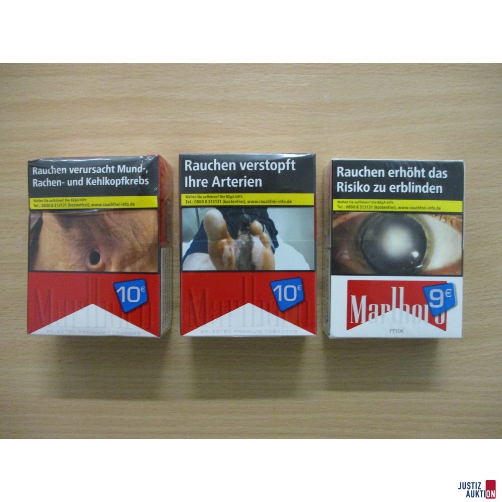 3 Packungen Zigaretten Marlboto