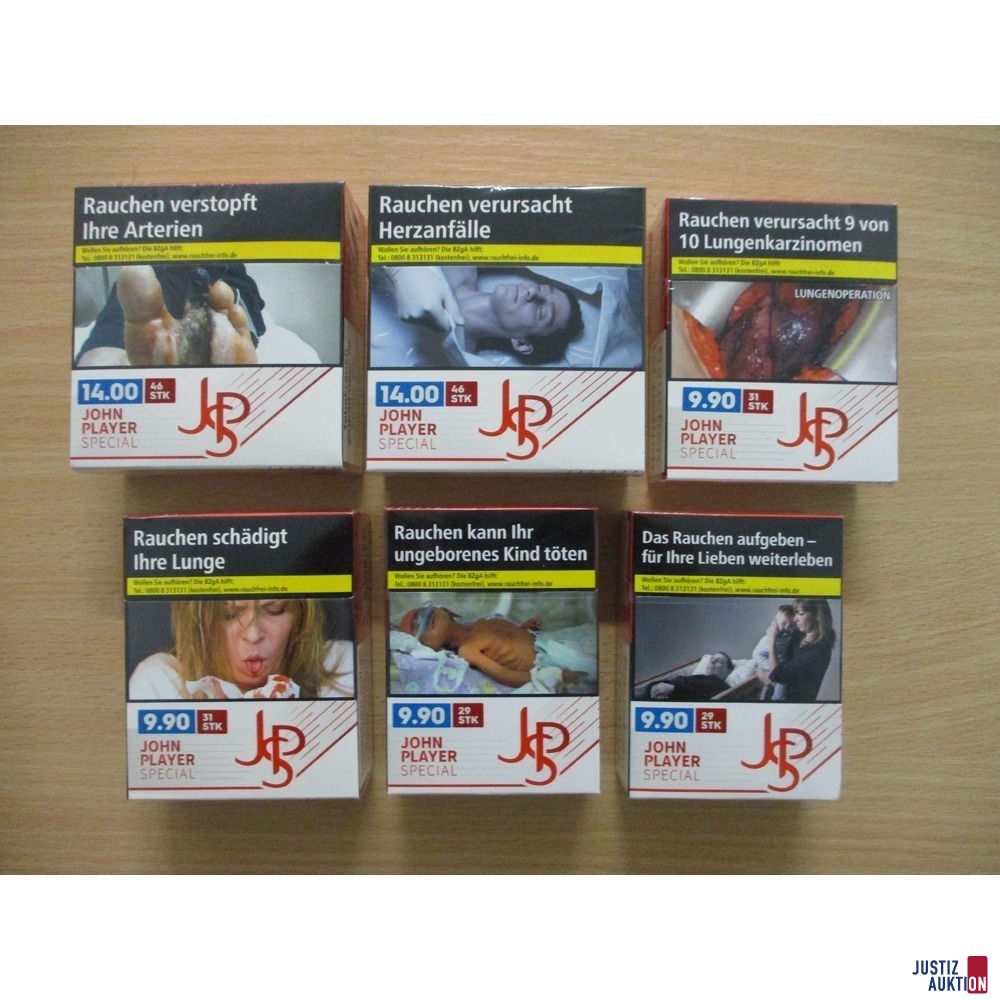 6 Packungen Zigaretten John Player Special