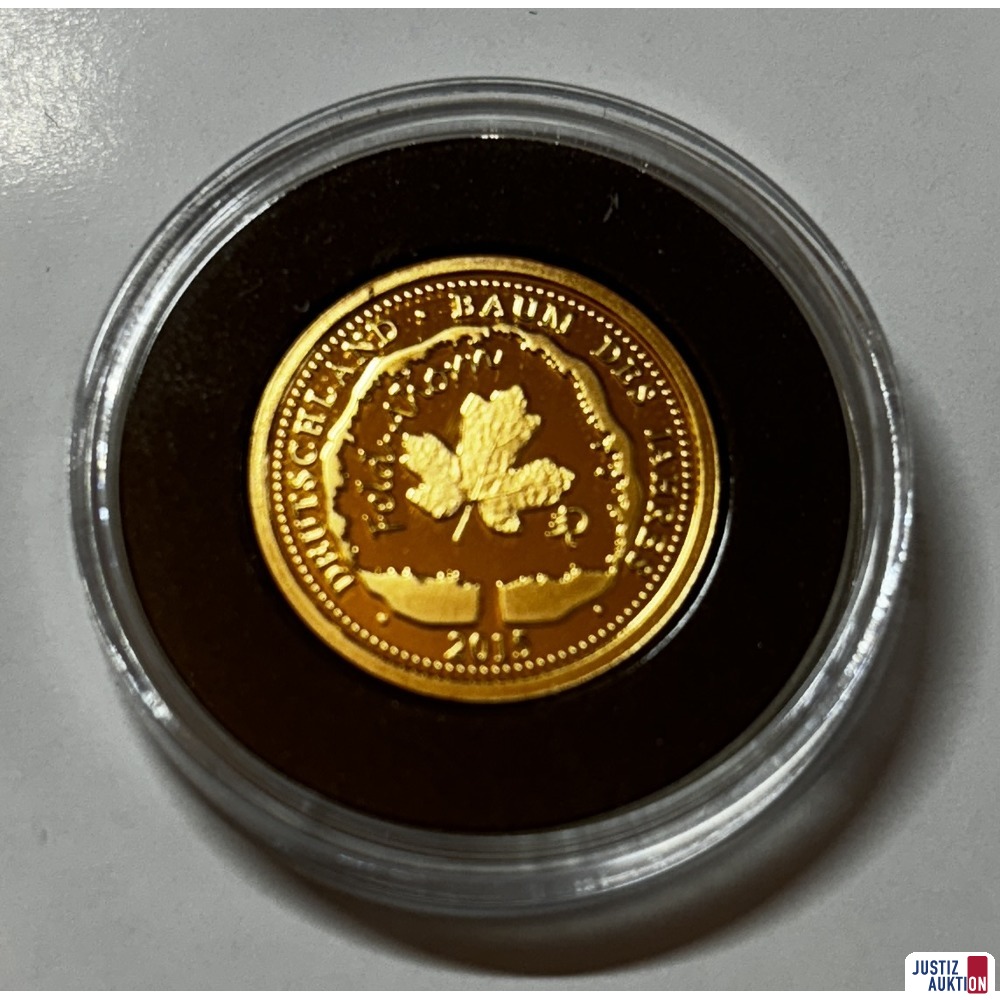 8 Medallie Gold Deutsche Jahresausgabe Vorderseite