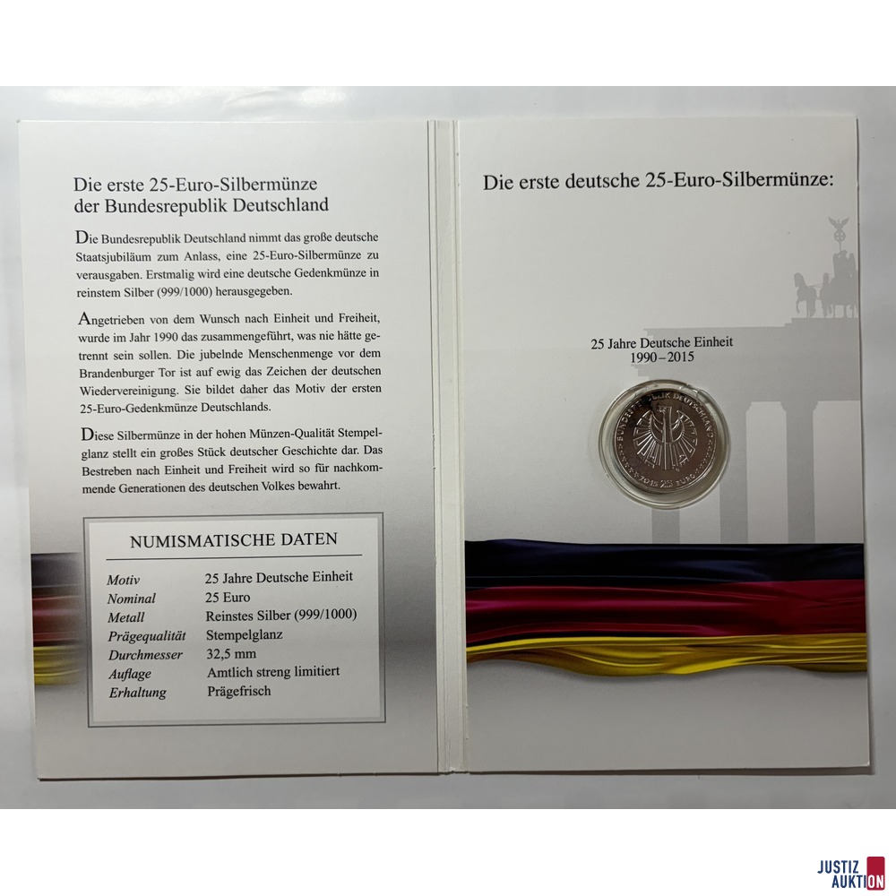 2 25EUR Münze "25 Jahre Deutsche Einheit"