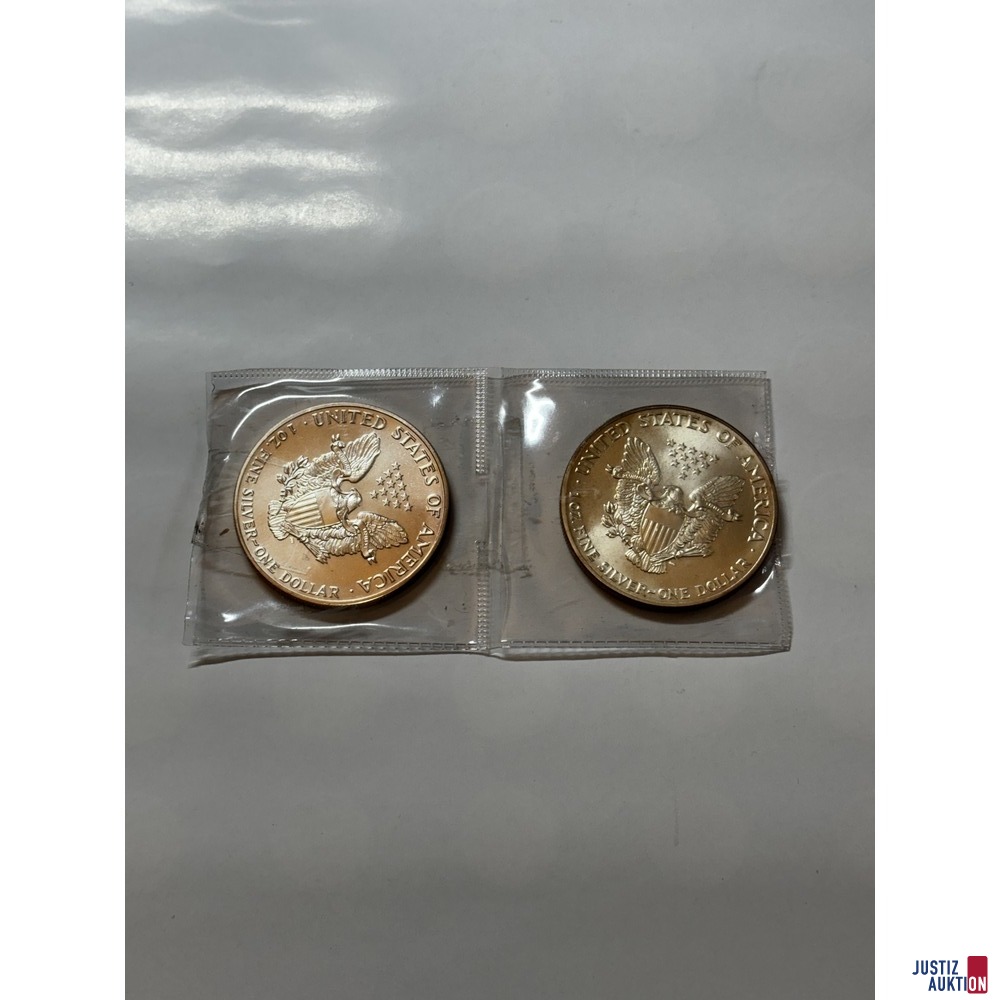4 Silber Dollar Vorderseite