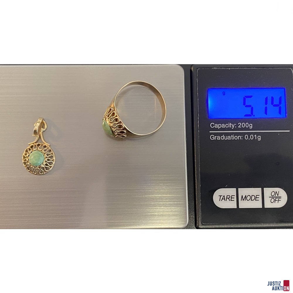 Ring und Anhänger / Gewcht