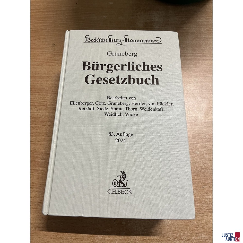 Gr&uuml;neberg BGB 83&period; Auflage