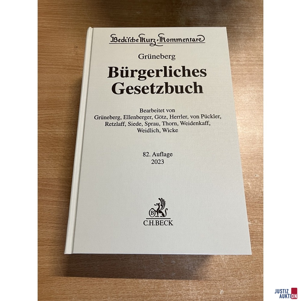 Gr&uuml;neberg BGB 82&period; Auflage