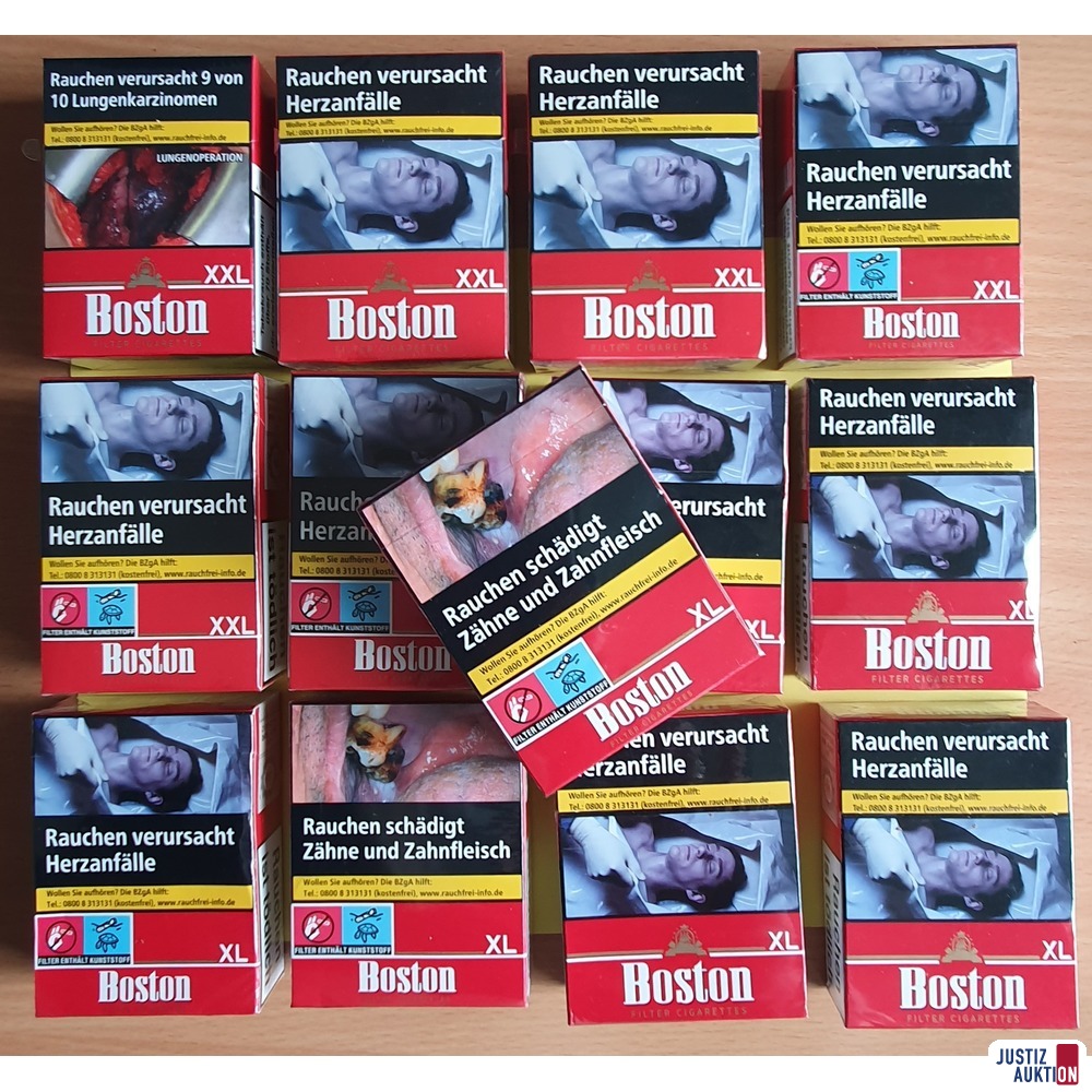 13 Schachteln Boston rot