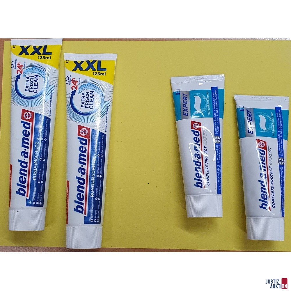 4 Tuben Zahncreme