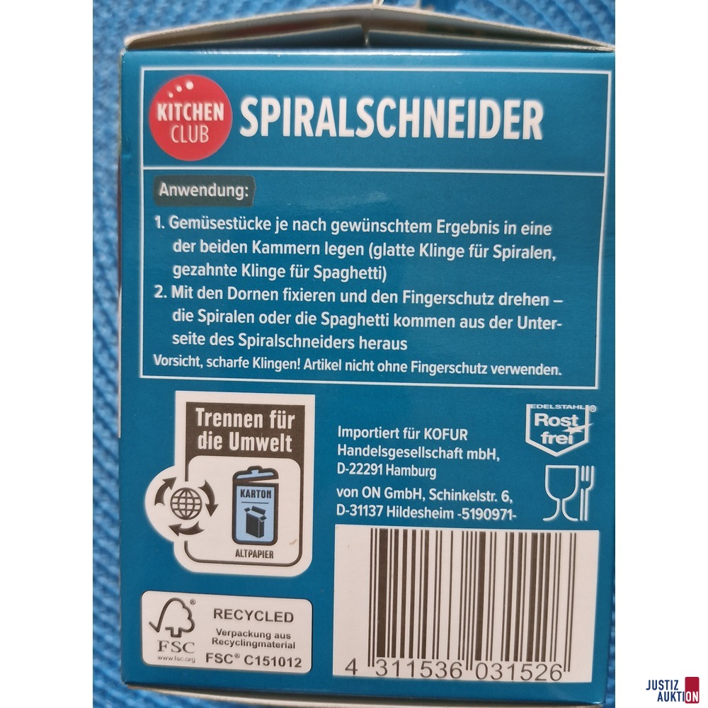 Beschreibung Verpackung