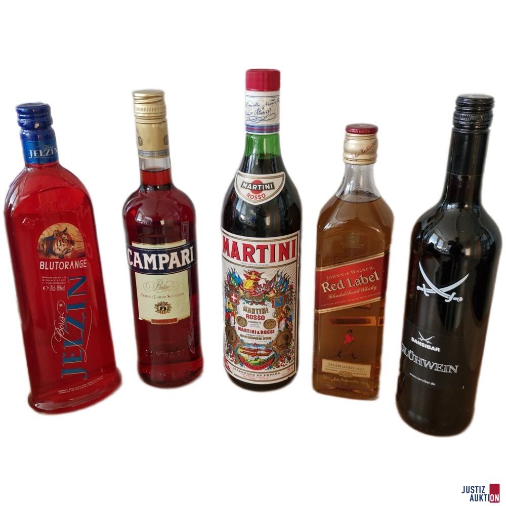 5 Flaschen Alkohol