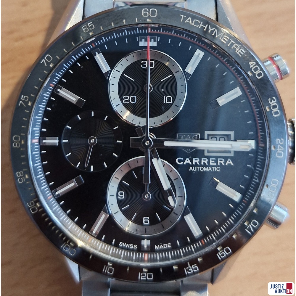 Uhr der Marke TAG Heuer Carrera Calibre 16 186595 Justiz Auktion