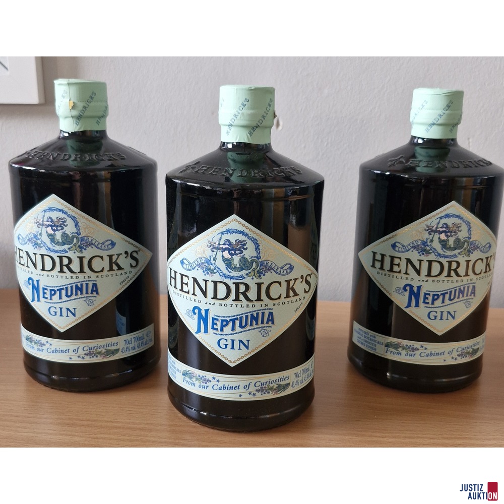 3 Flaschen Gin