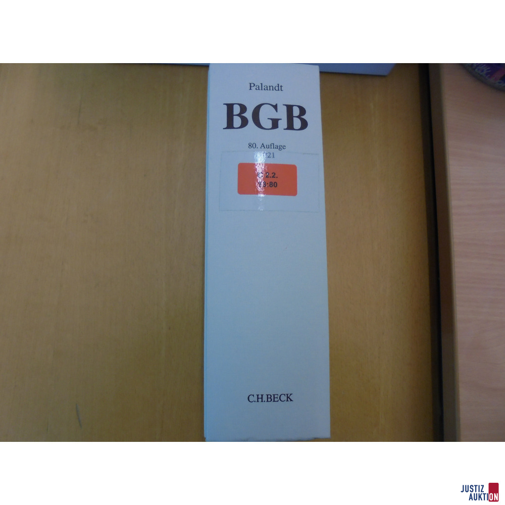 BGB, 80. Auflage, 2021 – foto 2 – kavel bij Justiz-Auktion, Dülmen