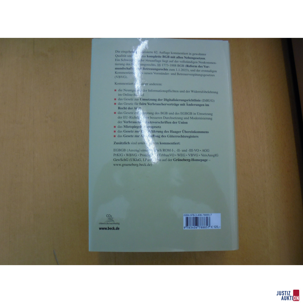 BGB, 82. Auflage, 2023 – foto 3 – kavel bij Justiz-Auktion, Dülmen