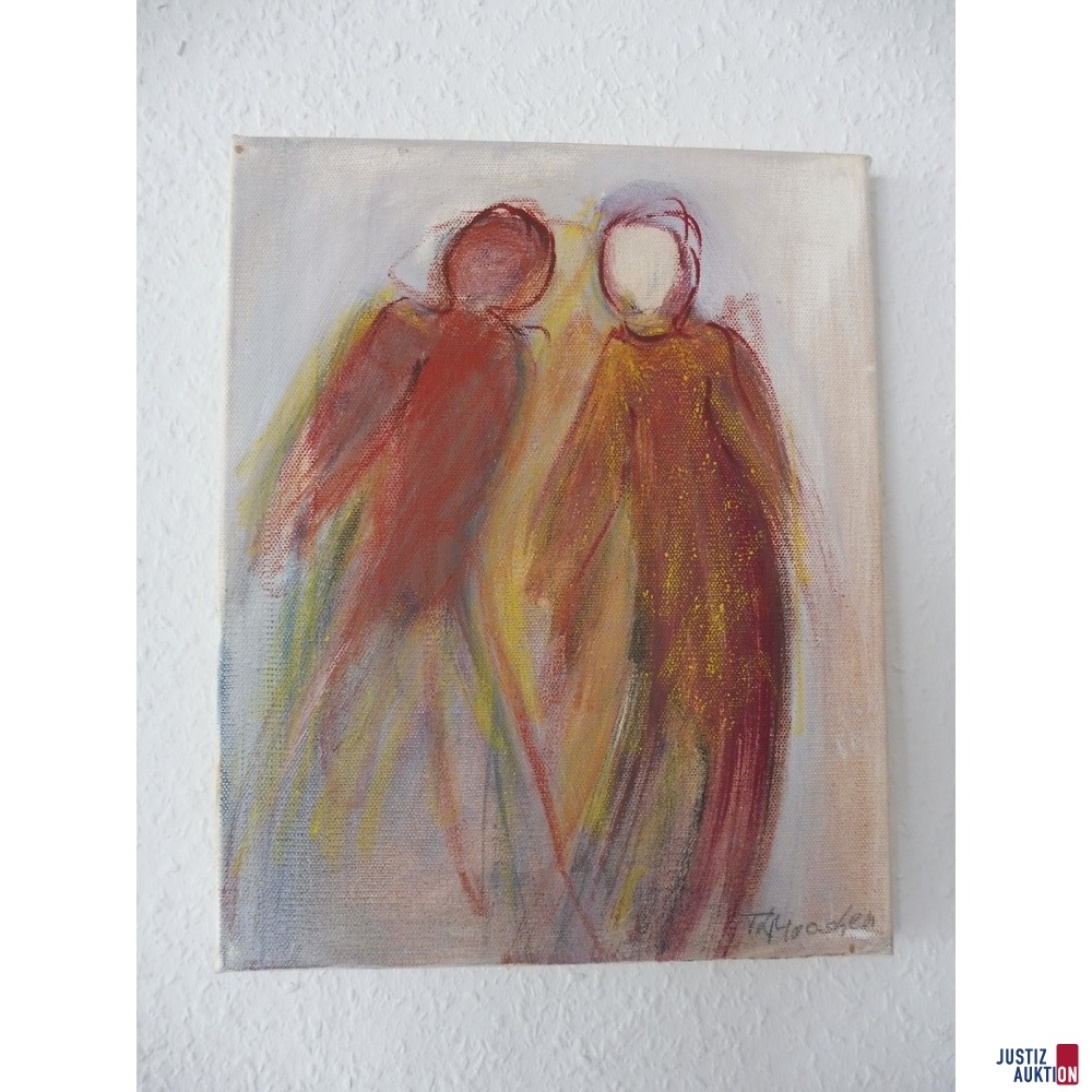Gemälde Frauen am Weg II