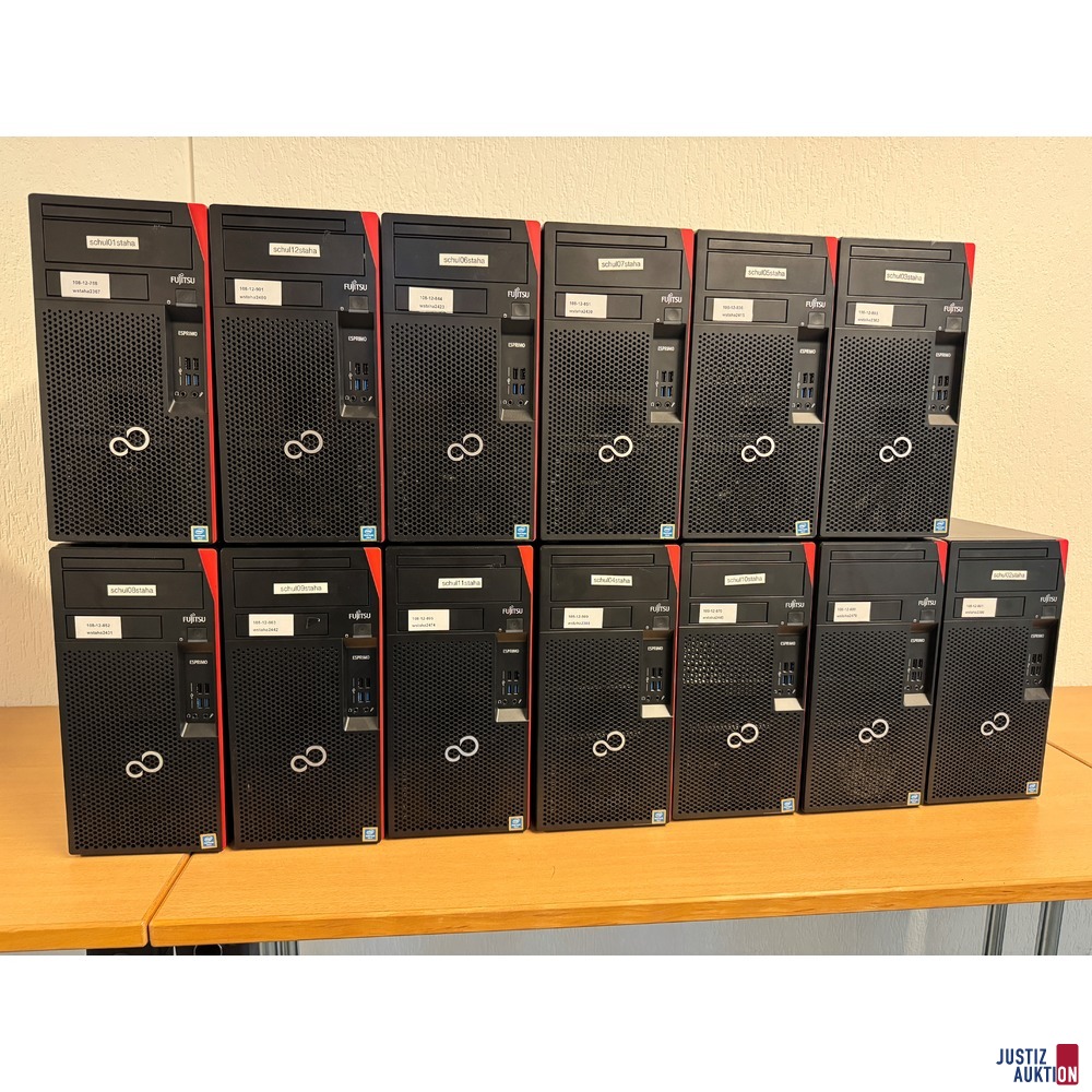 13 PC`s Fujitsu Esprimo P558 E85 mit 8GB Ram ohne Festplatte