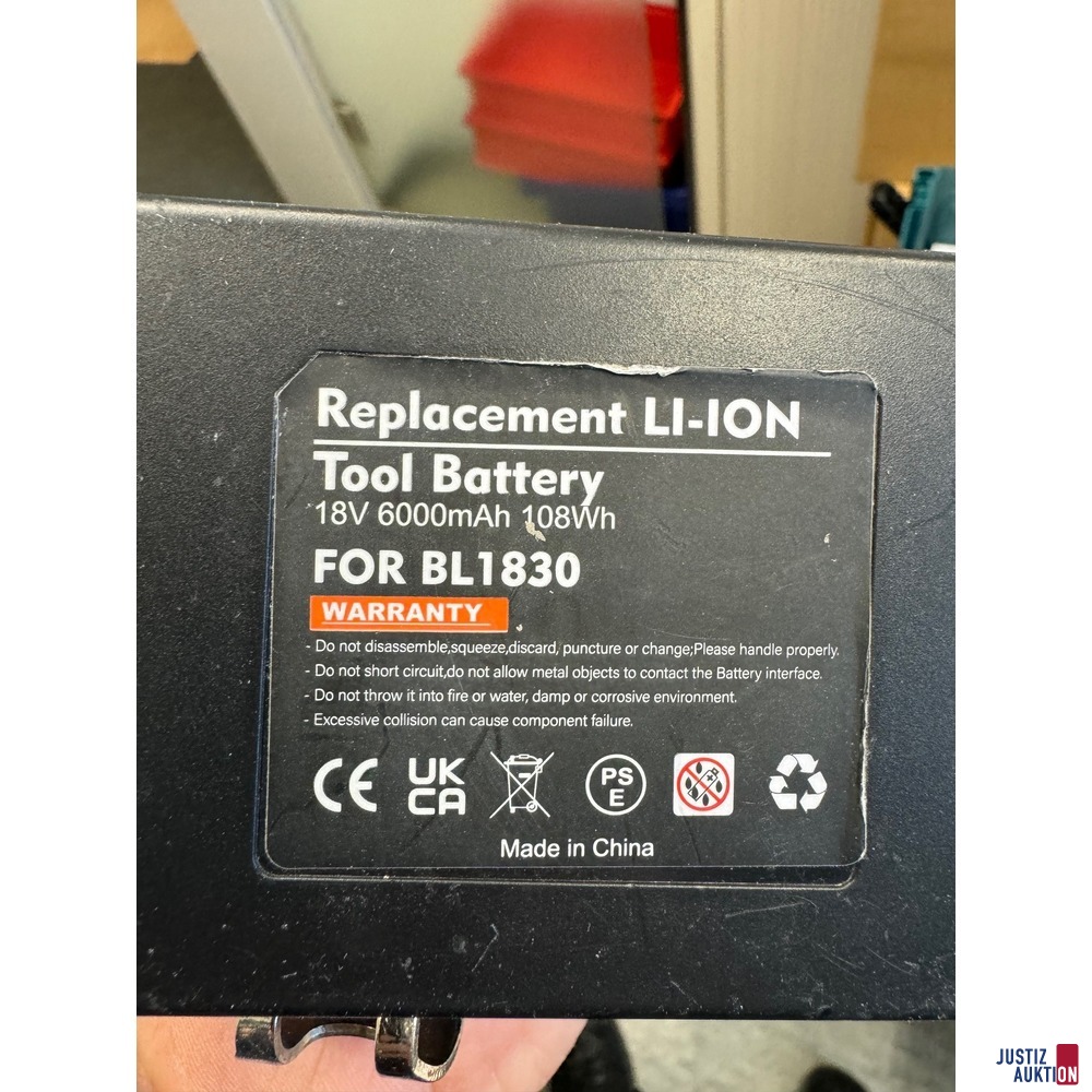 Akku 18 Volt 6000mAh