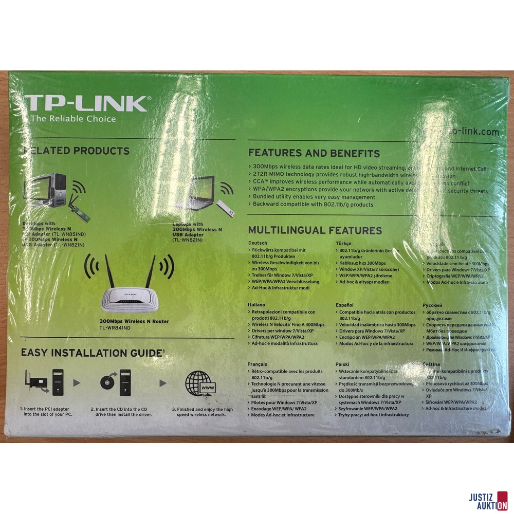Rückseite Verpackung