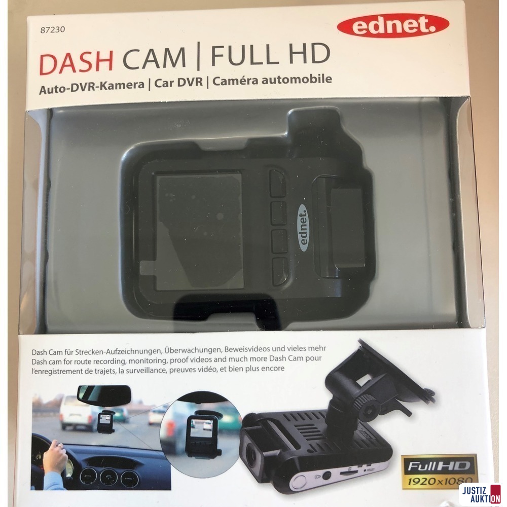 DASH CAM ednet Nr. 87230 Full HD 1920x1080 Akku defekt (#170010)
