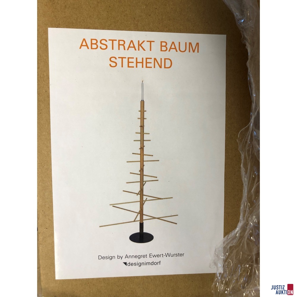 Abstrakter Weignachtsbaum aus Buchenholz 100x160cm