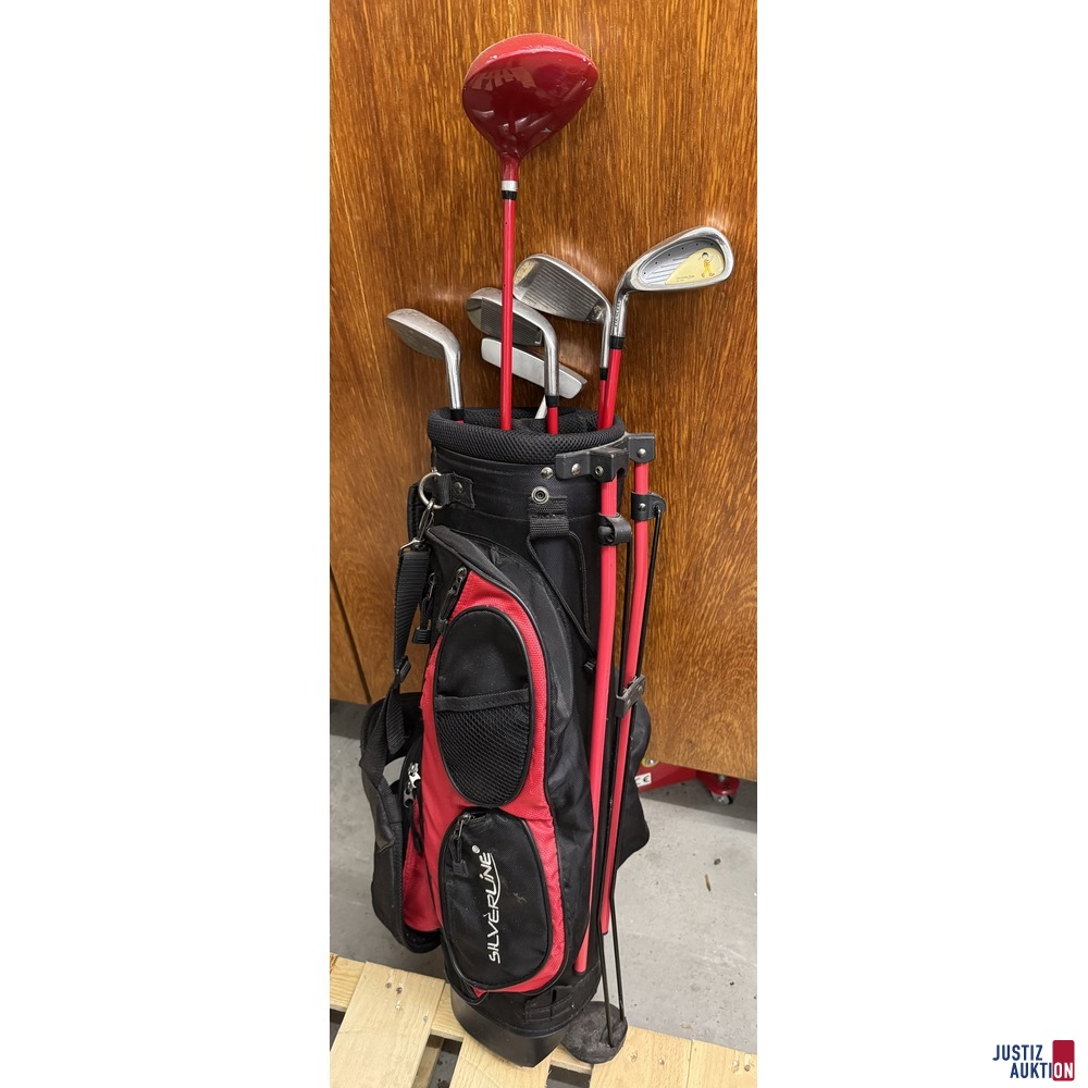 Golfschlägerset mit 6 Schläger und Tasche. Marke Silverline.