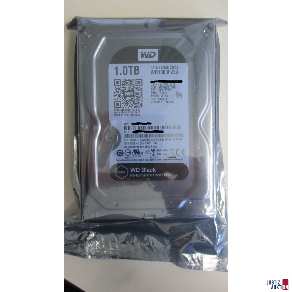 interne Festplatte WD 3,5Zoll, 1.0TB